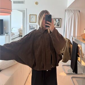 Zara Brown Suede Jacket